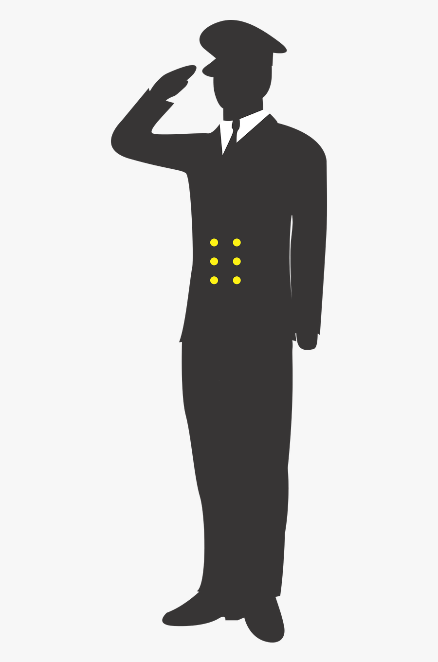 Sailor Salute Soldier Military Personnel Clip Art - Sailor Salute Png, Transparent Clipart