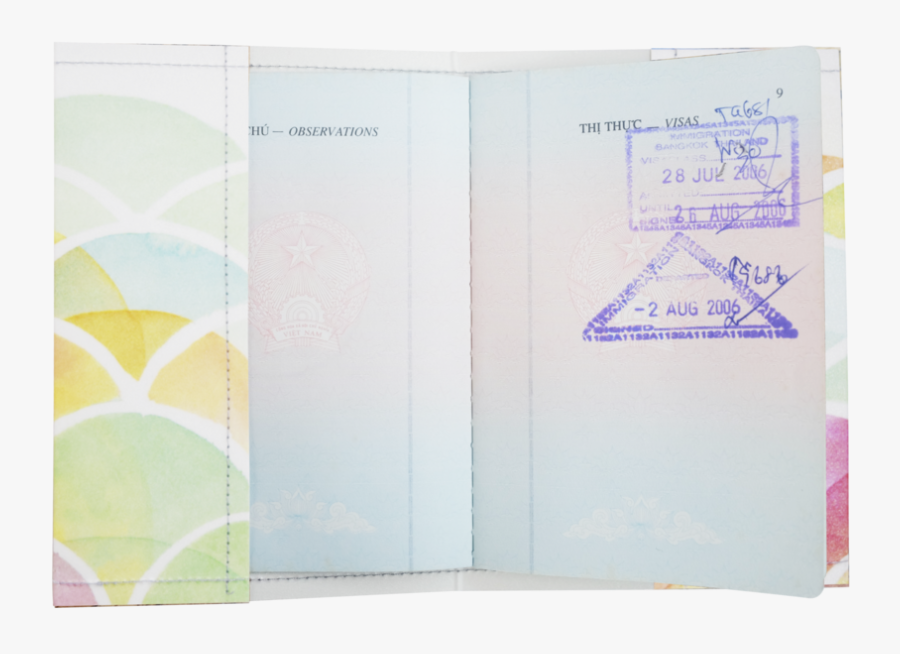 Japan Waves Slim Passport Covers - Paper, Transparent Clipart