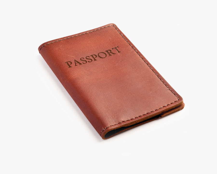 Transparent Passport Cover Clipart - Brown Leather Passport Case, Transparent Clipart