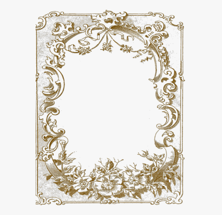 Old Time Photo Borders, Transparent Clipart