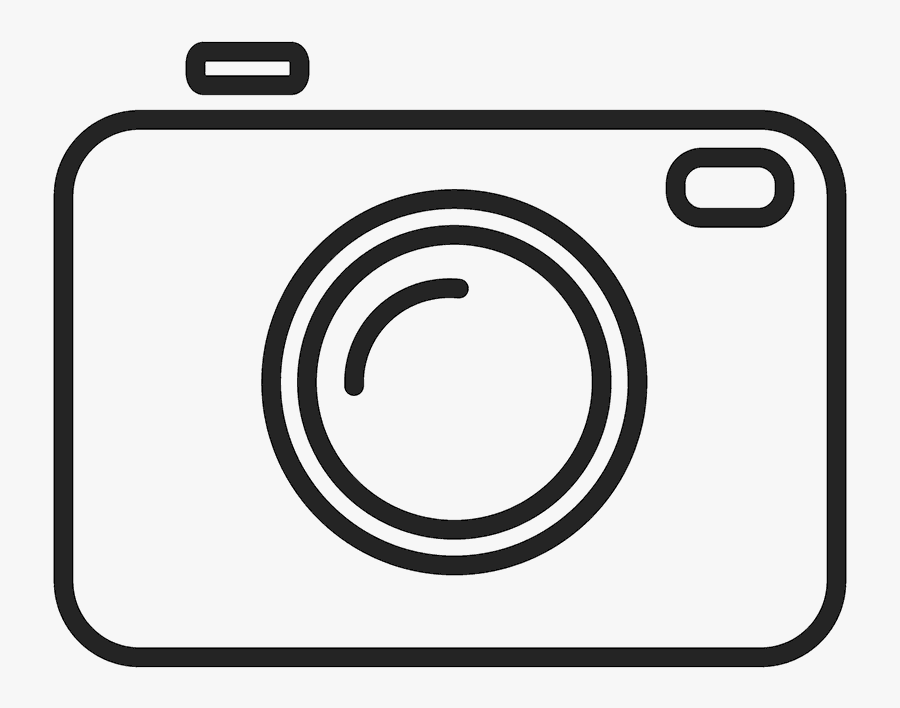 Outline Of A Camera, Transparent Clipart