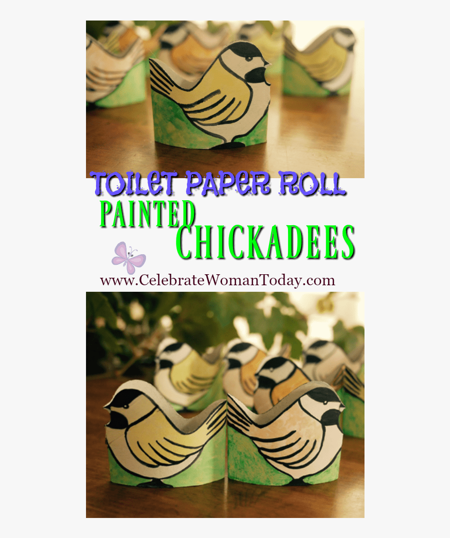 Toilet Paper Roll Painted Chickadees Pin - Fête De La Musique, Transparent Clipart