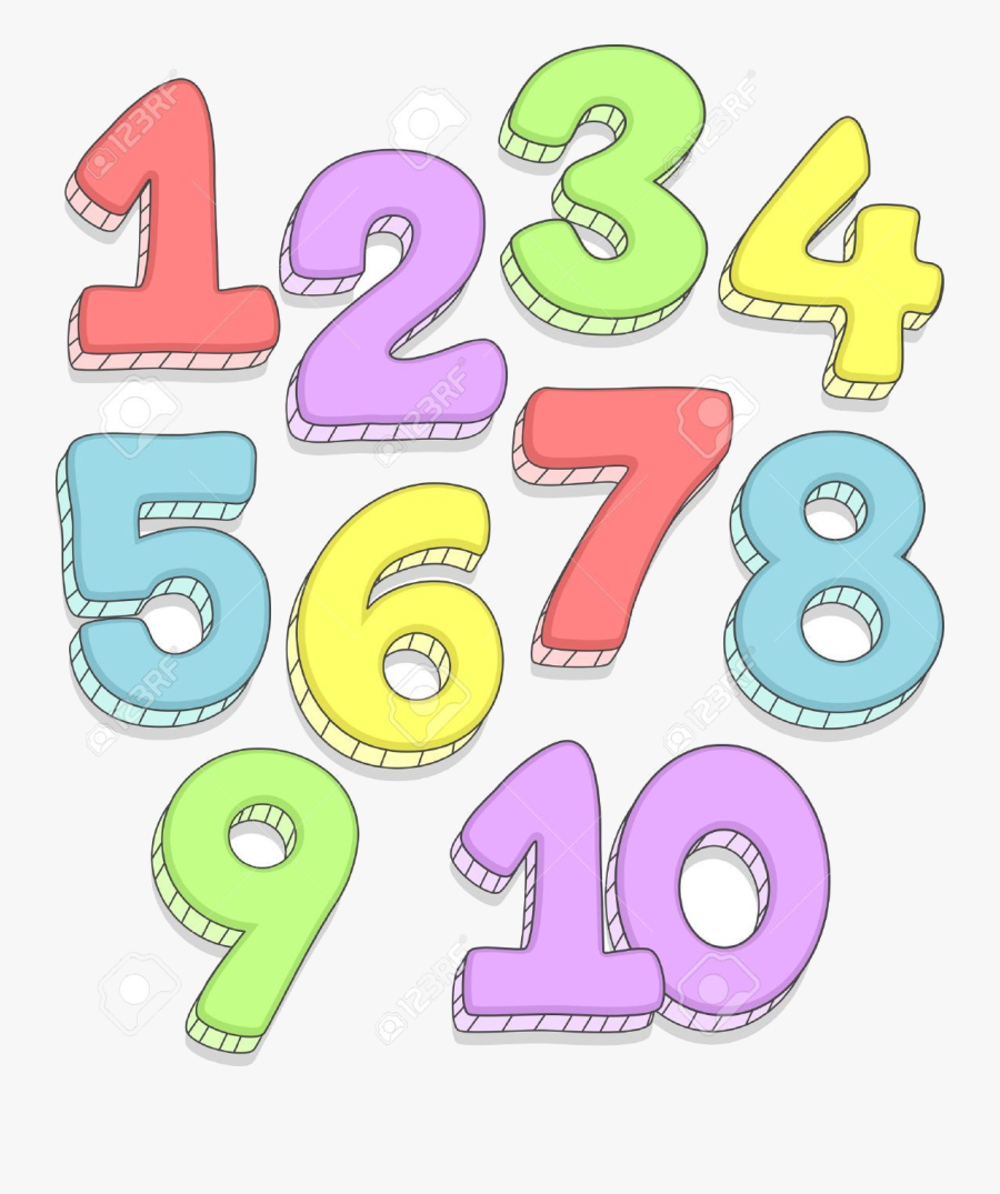 Number 1 Clipart Numbers Transparent Png - Cute Number Clipart, Transparent Clipart