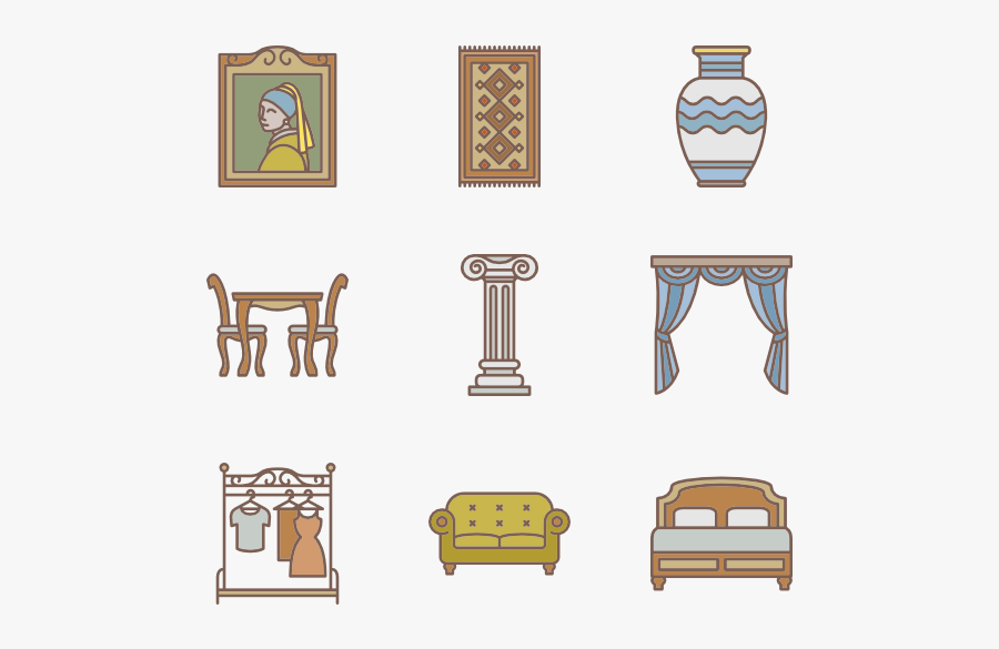 Closet Icons Free Vector - Chair, Transparent Clipart