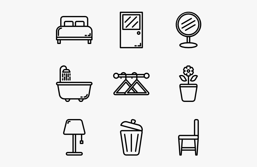 Home Decor Icons Png, Transparent Clipart