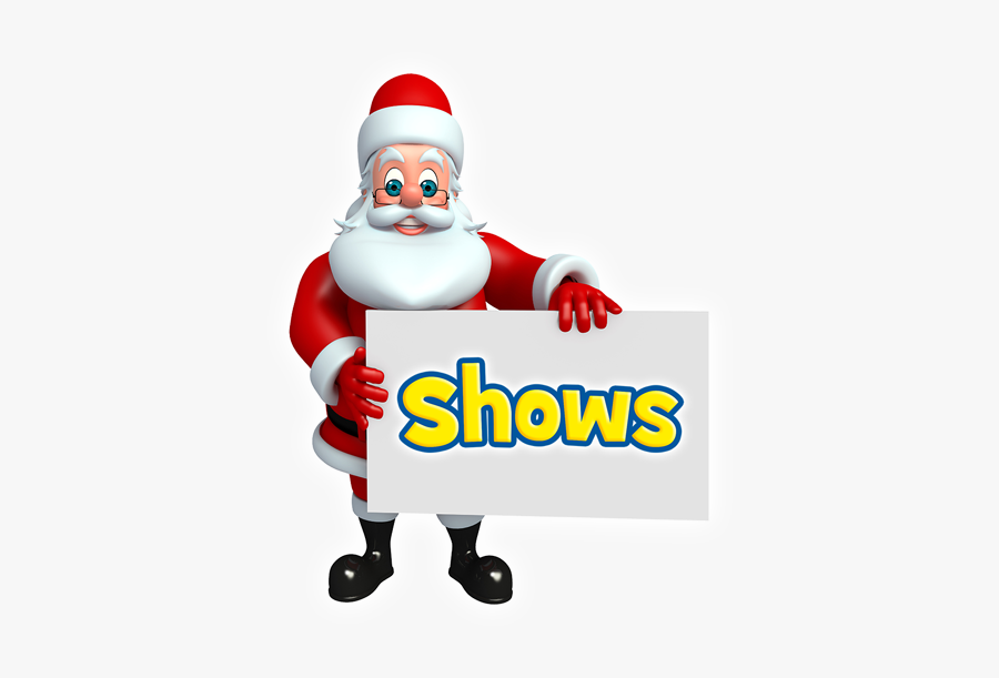 The Santa Shows Productions - Santa With Pizza, Transparent Clipart
