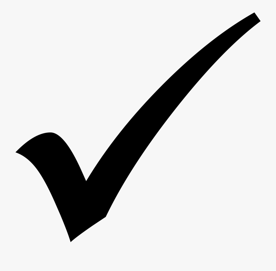 Dentist Owasso, Ok - Black Icon Check Mark, Transparent Clipart