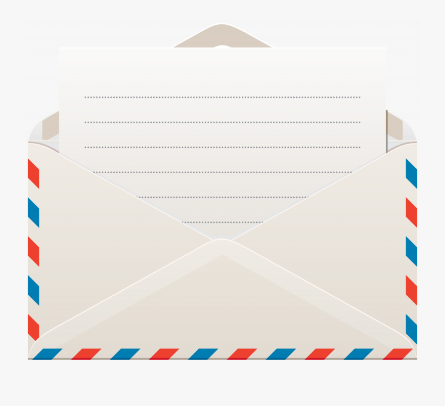 Letter With Envelope Clipart Png Clip Art Yoville High - Airmail, Transparent Clipart