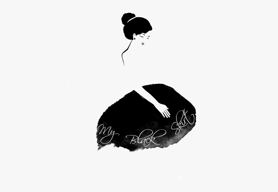 My Black Skirt - Illustration, Transparent Clipart