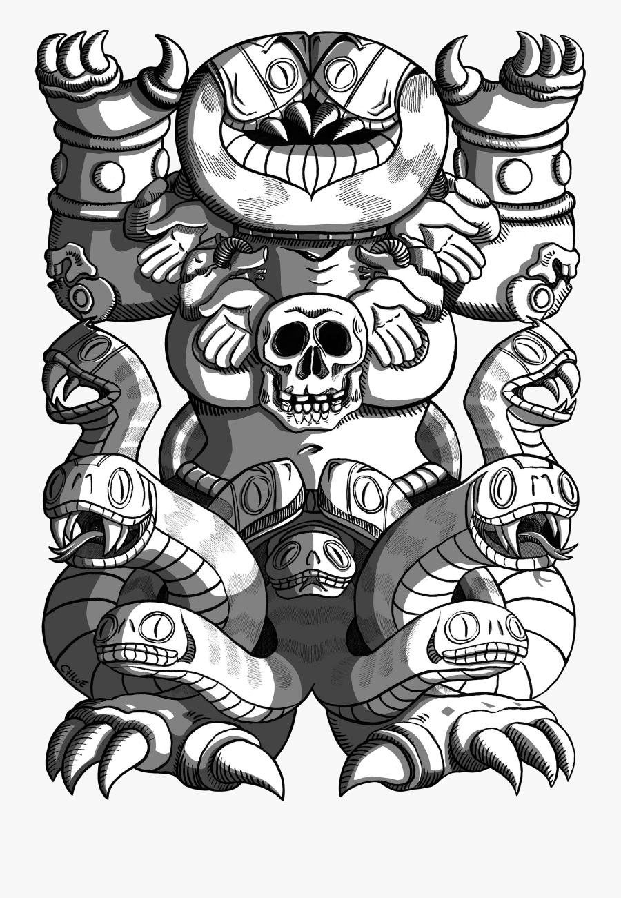 Coatlicue - Cartoon, Transparent Clipart