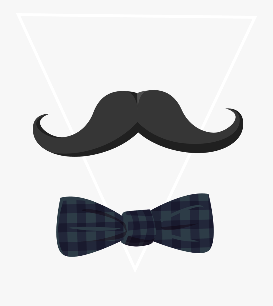 Euclidean Vector Bow Tie Beard Black - Beard Bow, Transparent Clipart