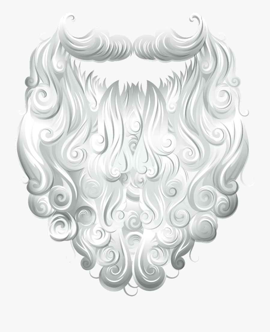 White Beard Png - Santa Claus Beard Transparent, Transparent Clipart