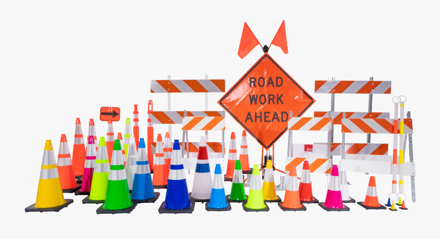 Road Construction Signs Clip Art, Transparent Clipart