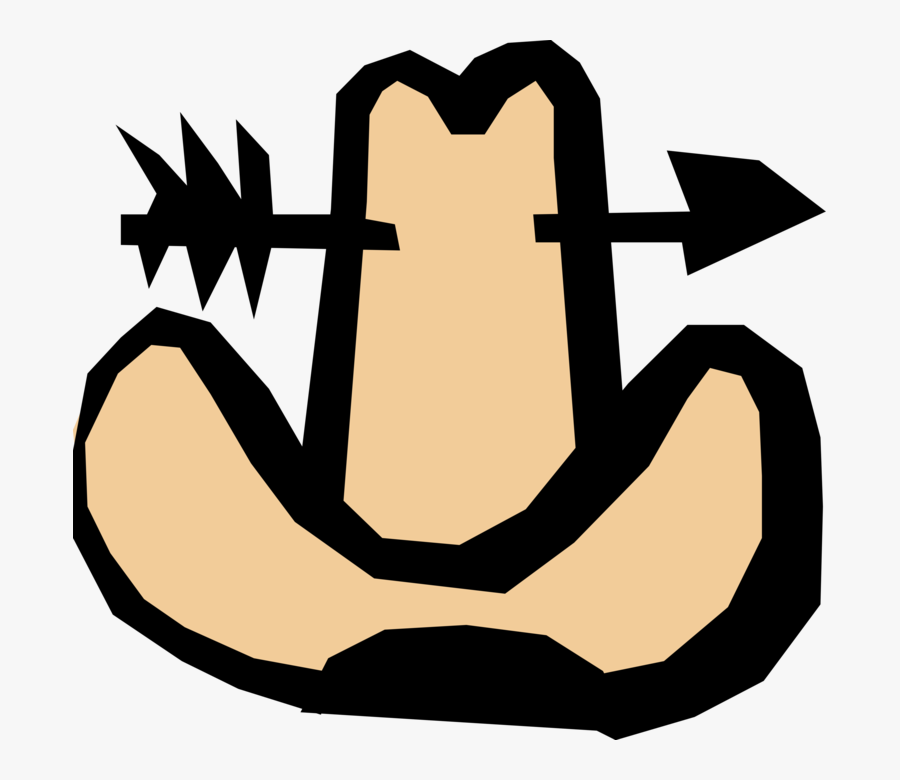 Vector Illustration Of Western Stetson Cowboy Hat, Transparent Clipart