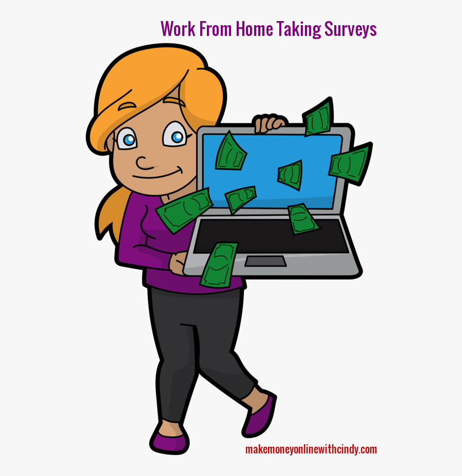 Work From Home Taking Surveys I Think You Will Agree - Cartoon, Transparent Clipart