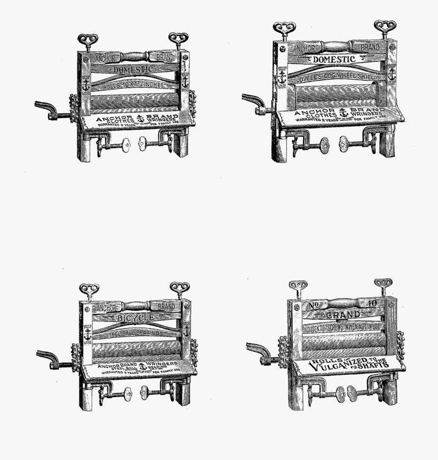 Vintage Cleaning Clip Art, Transparent Clipart