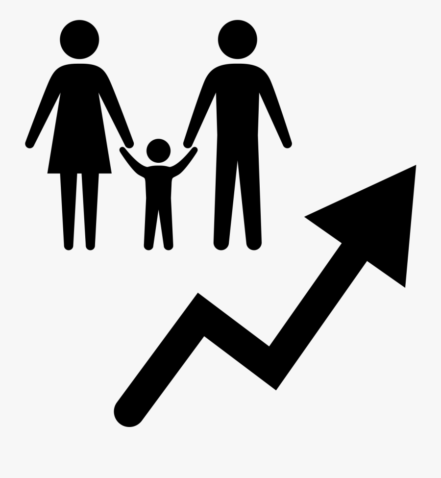 Growth Clipart Population Increase - Socio Economic Development Icon, Transparent Clipart