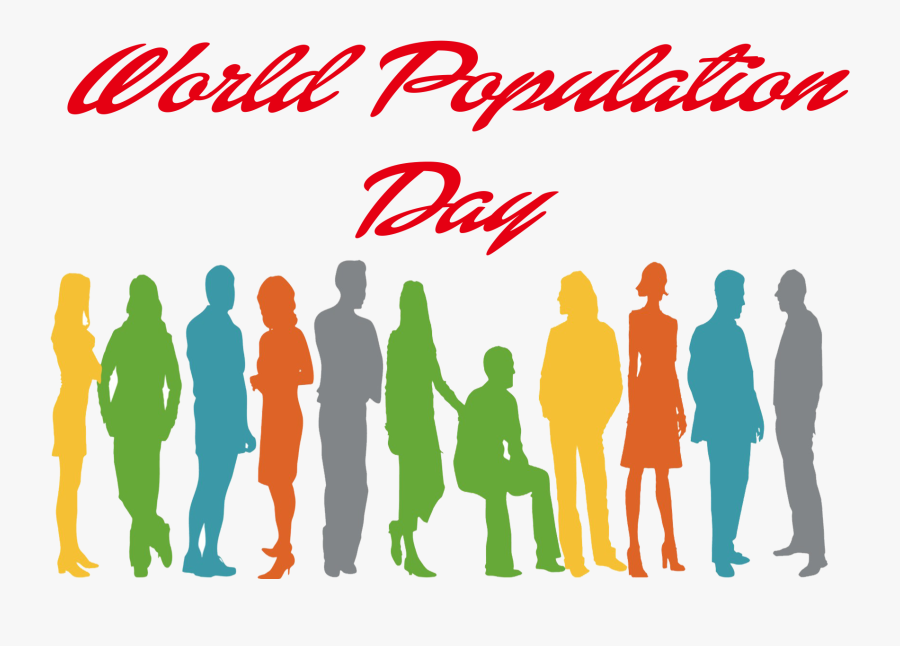 World Population Day Png Transparent Image - Silhouette People Group Png, Transparent Clipart