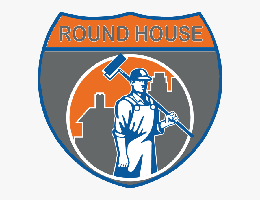 Home Round House Logo - House Painter And Decorator, Transparent Clipart