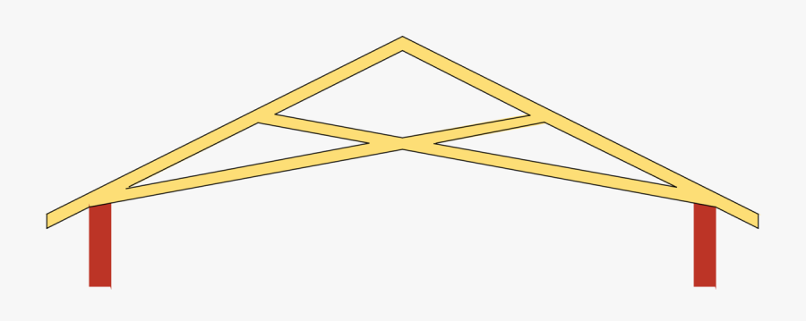 Scissor Roof Truss Joint, Transparent Clipart