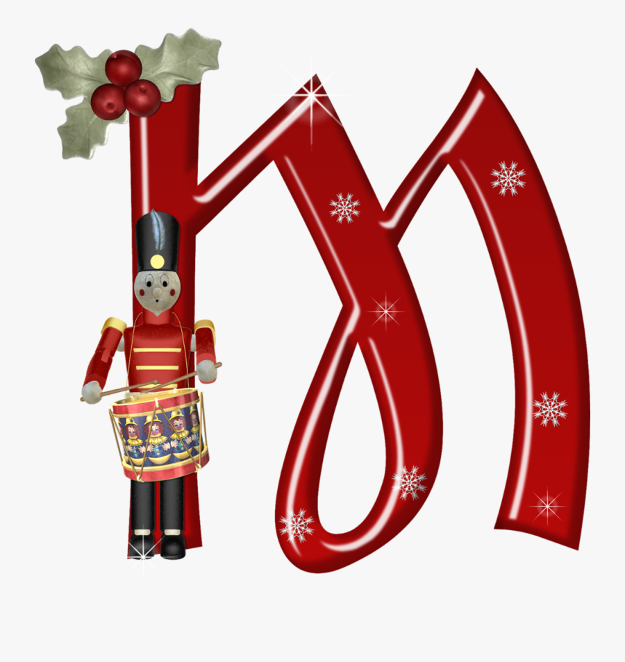 Transparent Free Nutcracker Clipart - Christmas Letter M Png, Transparent Clipart