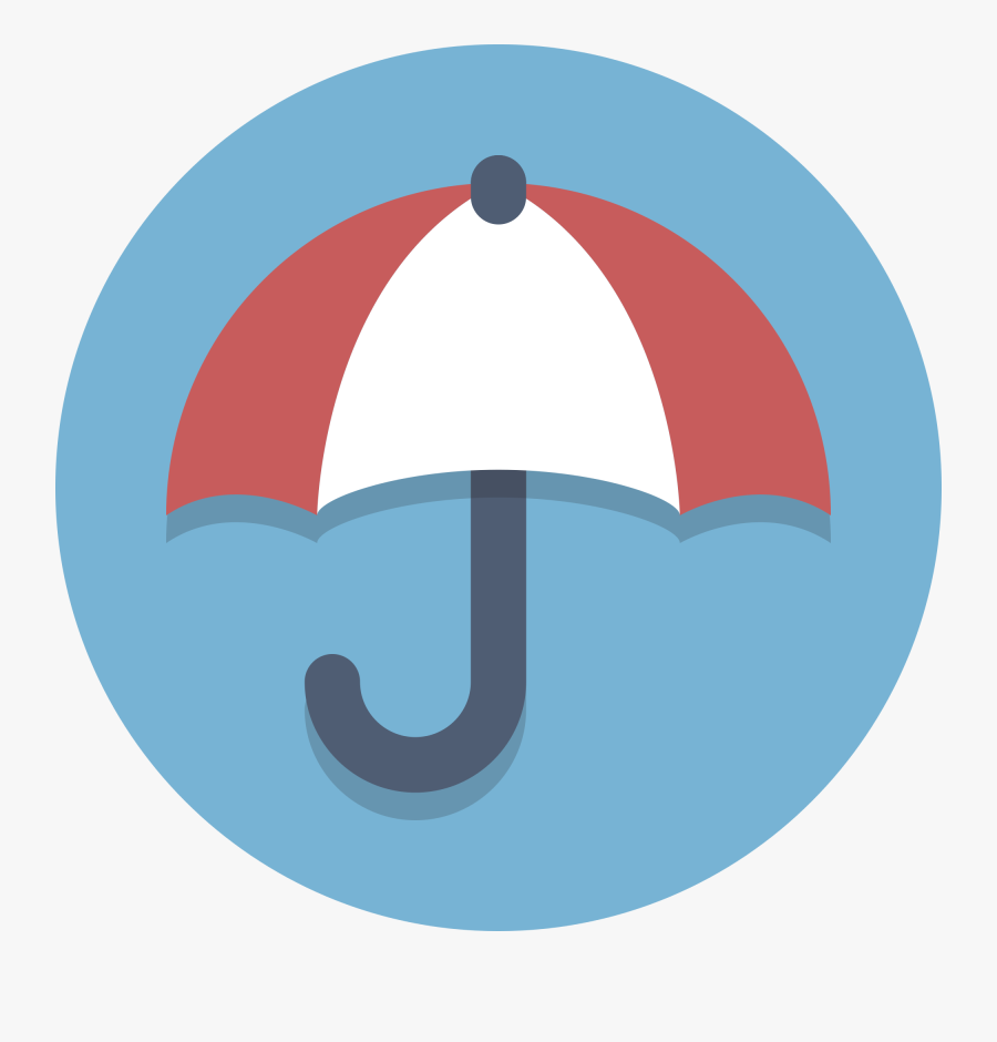 Umbrella Circle Icon, Transparent Clipart