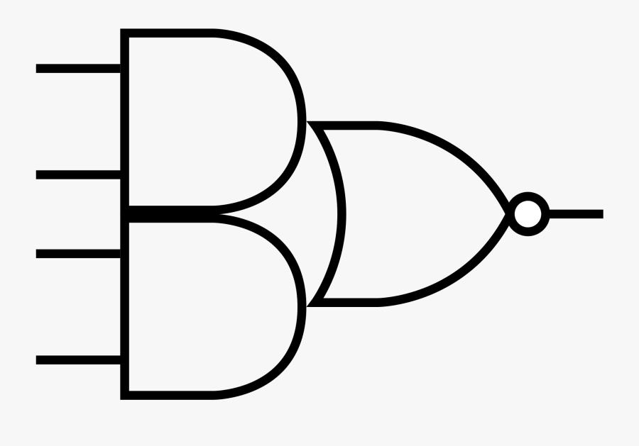 And Or Invert Wikipedia - Aoi21 Gate, Transparent Clipart