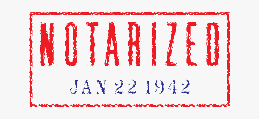 Free Clipart - &quot - Notarized&quot - Stamp - Jhnri4 - Moldura Carimbo Png, Transparent Clipart