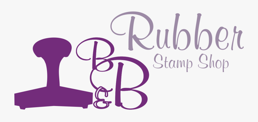 B&b Rubber Stamp Shop - Rubber Stamp Shop Logo, Transparent Clipart