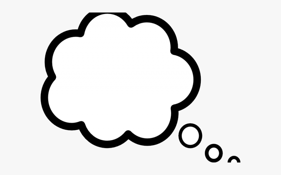 Saying Clipart Cloud - Transparent Background Thinking Bubble, Transparent Clipart