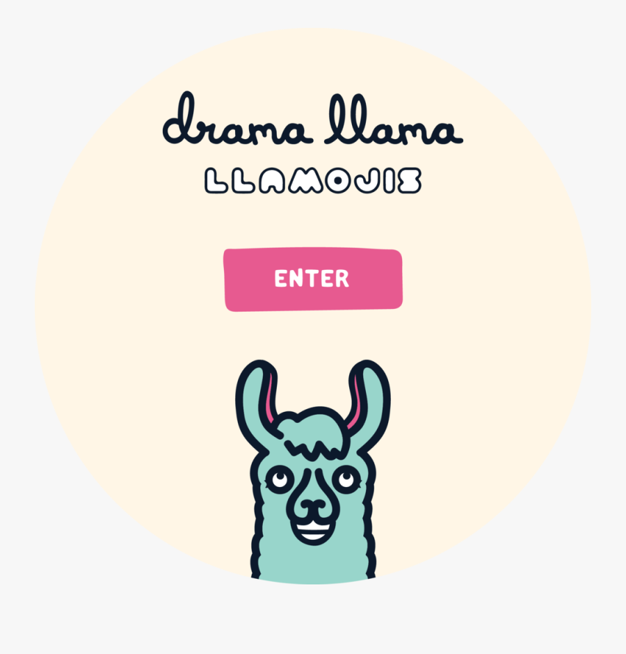 Llama Saying Png - Circle, Transparent Clipart