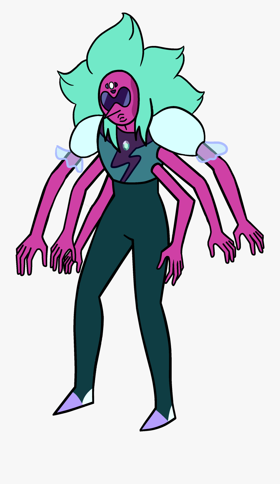 Gem 80s Coloring Pages - Steven Universe Characters Alexandrite, Transparent Clipart