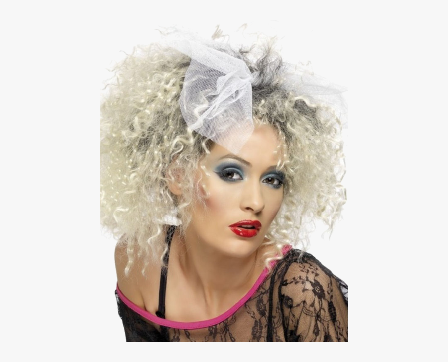 Madonna Hair Wig, Transparent Clipart