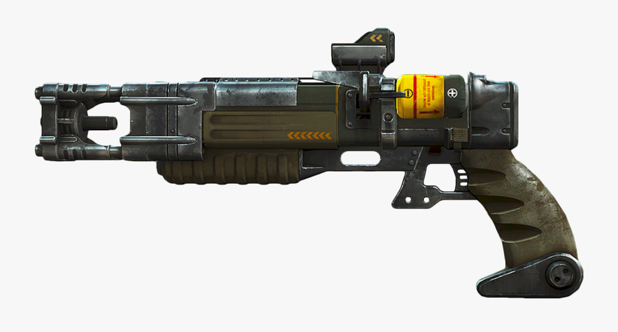 Drawn Weapon Laser Cannon - Laser Gun Fallout 4, Transparent Clipart