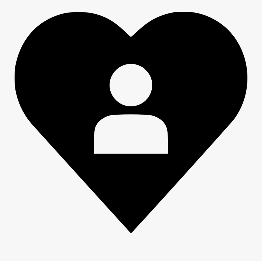 Heart Love Person Txt - Heart Person Icon Png, Transparent Clipart
