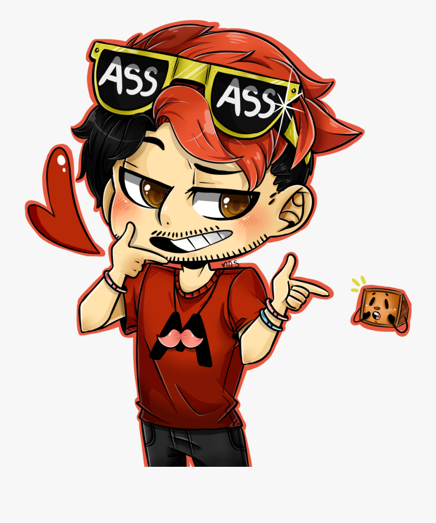 Transparent Markiplier Png - Markiplier Ass Glasses Fan Art, Transparent Clipart