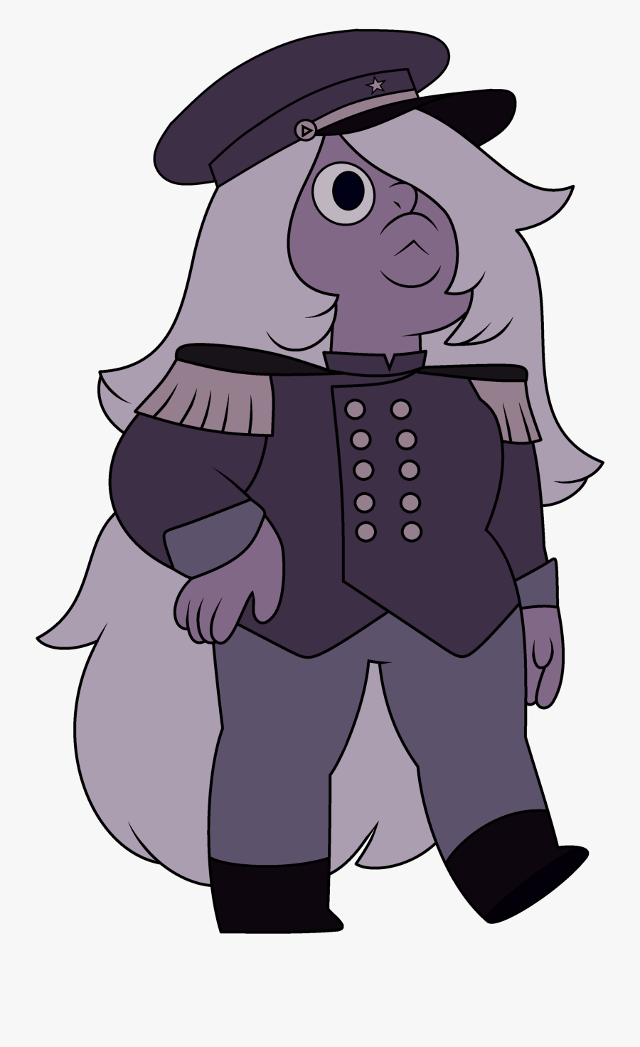 Amethyst Transparent Old Timey - Steven Universe Pearl Buddy's Book, Transparent Clipart