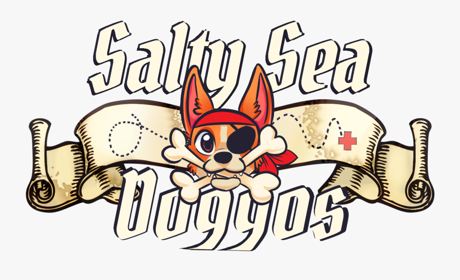 Salty Sea Doggos - Ribbon Banners Vintage Png, Transparent Clipart