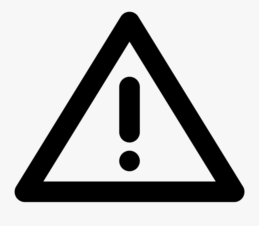 Warning Sign Icon, Transparent Clipart
