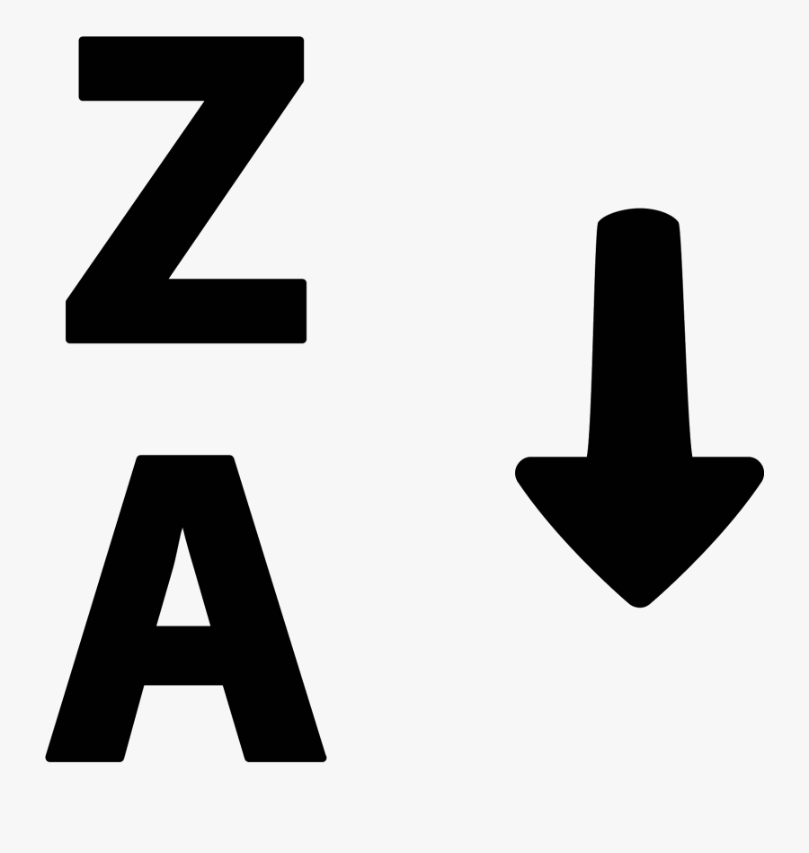 Alphabetical Sorting 2 Icon Clipart , Png Download - Alphabetical Icon, Transparent Clipart