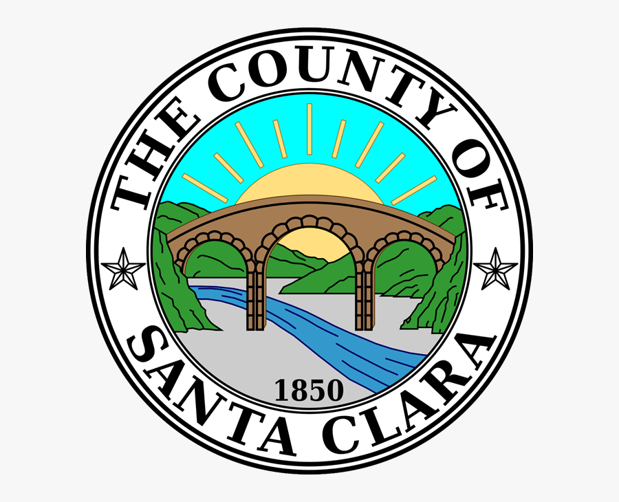 Carved Plaque Of The Seal Of Santa Clara County, California, - County Of Santa Clara Logo, Transparent Clipart
