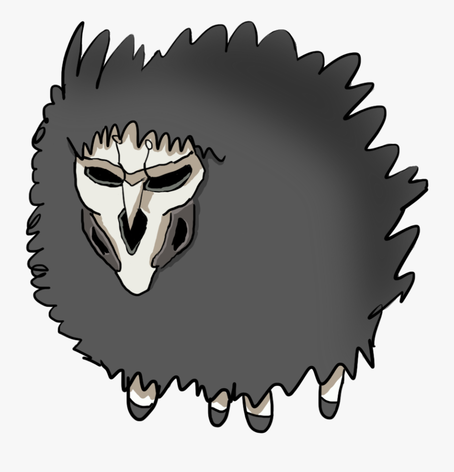 Overwatch Mammal Black And White Head - Overwatch Tiny Reaper Png, Transparent Clipart