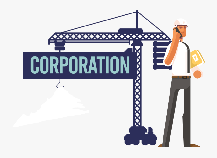 A Man Forming A Corporation In Virginia - Corporation, Transparent Clipart