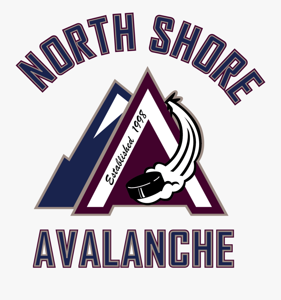 North Shore Avalanche Hockey Logo, Transparent Clipart