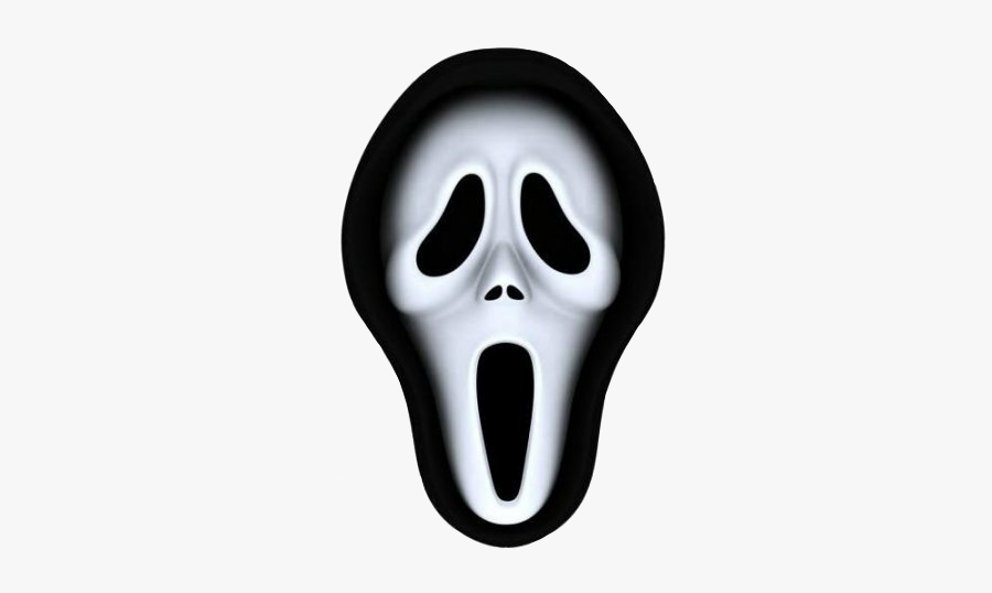 #mask #blackandwhite #scream - Halloween Mask Clipart, Transparent Clipart
