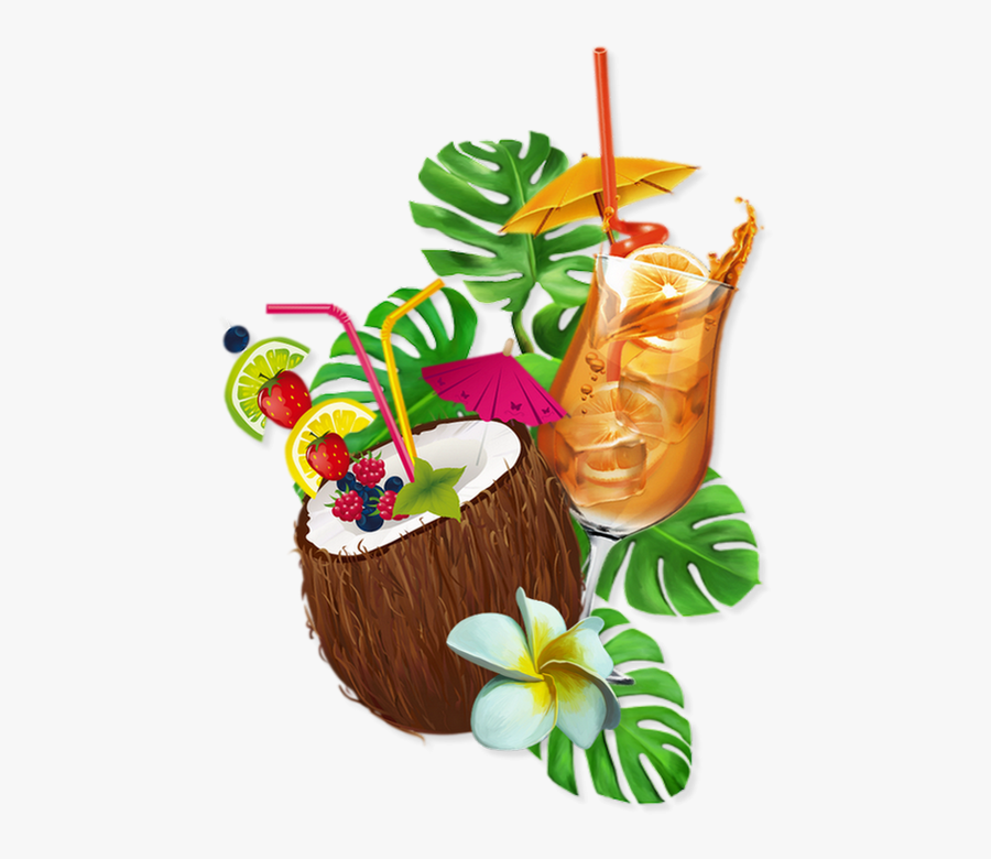 Transparent Clipart Boisson - Png Tallo Hojas Toon, Transparent Clipart