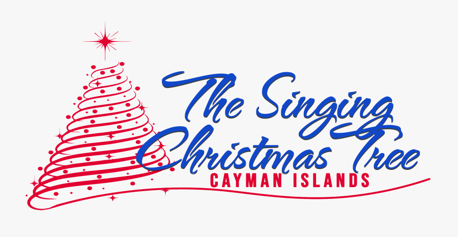 Cayman Singing Christmas Tree - Calligraphy, Transparent Clipart