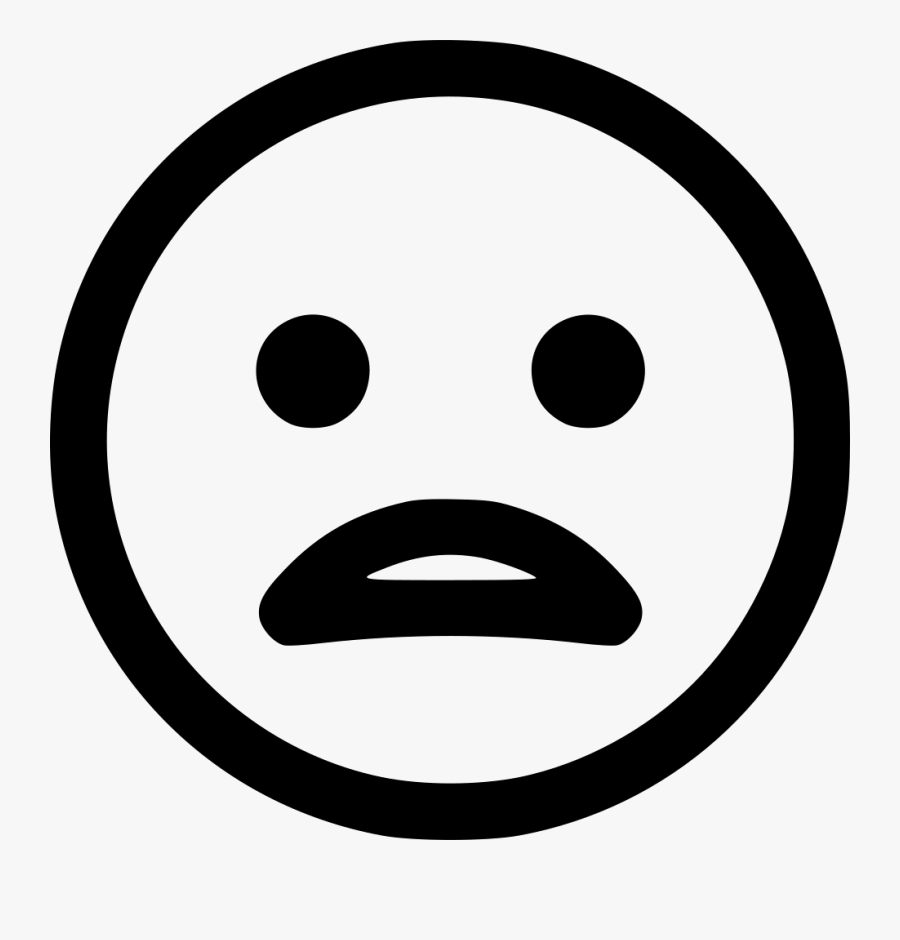 Disappointed - Happy Face Vector Png, Transparent Clipart