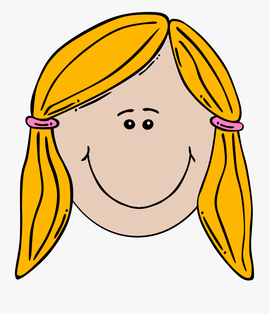 Clipart Of Face, Disappointed And Children They - Girl Frown Cartoon, Transparent Clipart