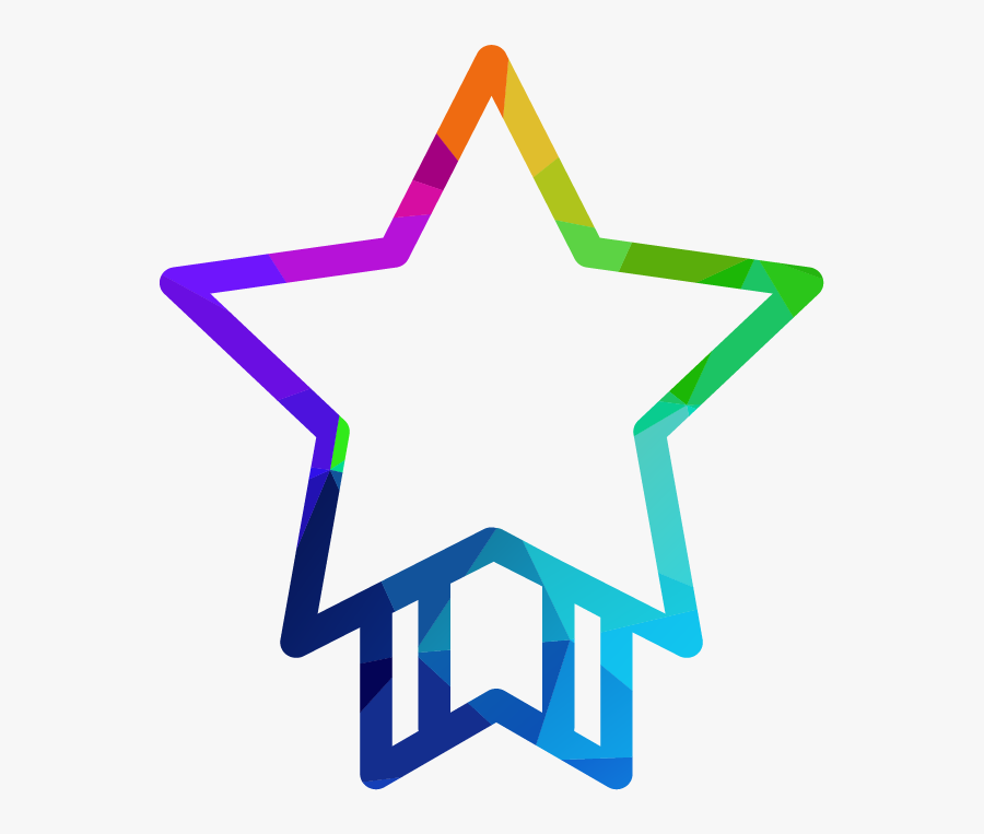 Star Ribbon Award Icon - Star In Circle Png, Transparent Clipart